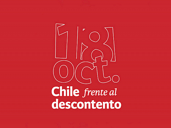 Gráfica que dice 18 oct. Chile frente al descontento.