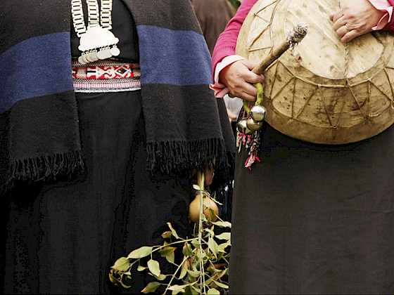Indumentaria mapuche.- Foto Dirección de Comunicaciones