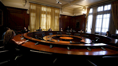 Reunión en la Sala del HCS.- Foto Dirección de Comunicaciones