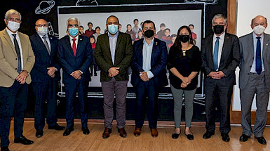 Rectores G9 con ministro de educación y Subsecretaria de educación superior.- Foto Dircom UdeC