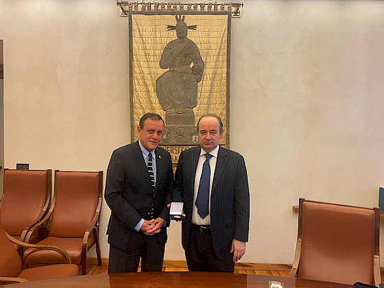 Rector Ignacio Sánchez y rector Franco Anelli, Universitá Cattolica del Sacro Cuore.