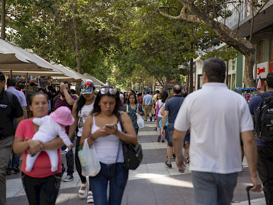 Calle con personas migrantes.- Foto Dirección de Comunicaciones