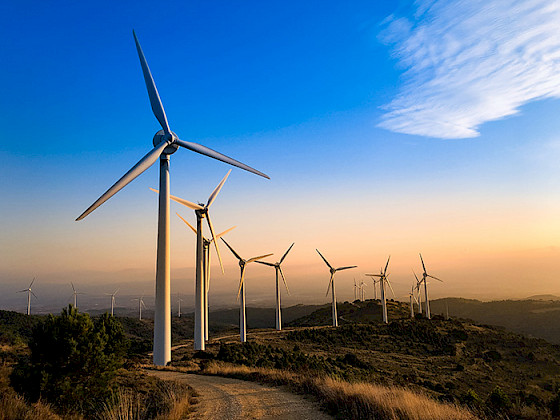 Planta de energía eólica