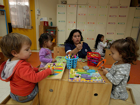 Niños en el jardín infantil.- Foto Dirección de Comunicaciones