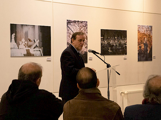 Rector Ignacio Sánchez expone en la UCSC.- Foto UCSC