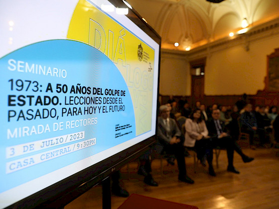 Seminario 1973. A 50 años del golpe de Estado. Lecciones desde el pasado. para hoy y el futuro- Foto Dirección de Comunicaciones.