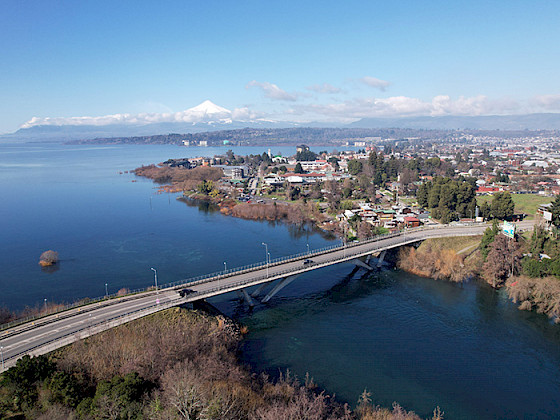 Vista aérea de Villarrica