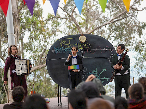 Show durante el Festival de las Ciencias.