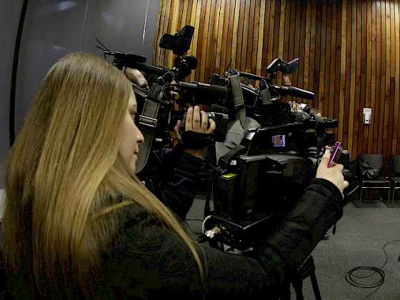 Punto de prensa.- Foto Dirección de Comunicaciones