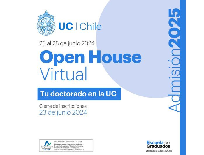 imagen correspondiente a la noticia: "Open House Virtual 2024: explorando las opciones de estudiar un doctorado en la UC"