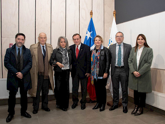 Rector Ignacio Sánchez y autoridades en UCT. Foto UCTT