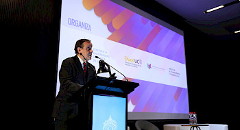 Rector Ignacio Sánchez inaugura el Festival de Innovación y Futuro UC.- Foto Karina Fuenzalida