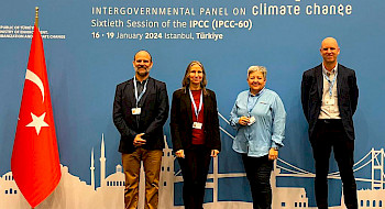 Equipo chileno presente en la sesión de IPCC, en Turquía.