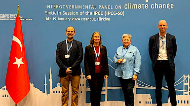 Equipo chileno presente en la sesión de IPCC, en Turquía.