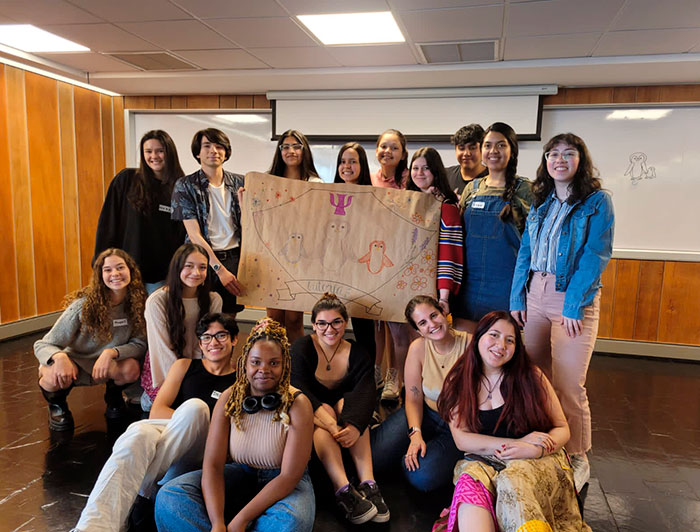 Equipo de tutores pares de la Escuela de Psicología de la UC.