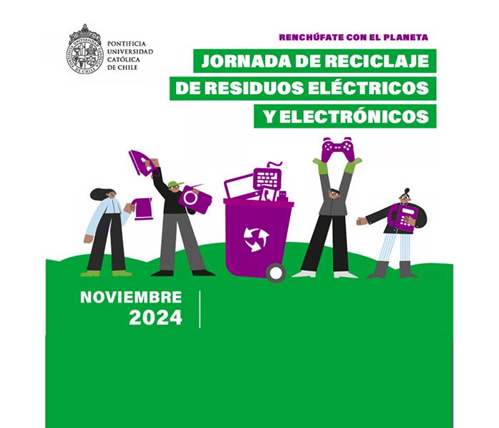 afiche jornadas de reciclaje UC