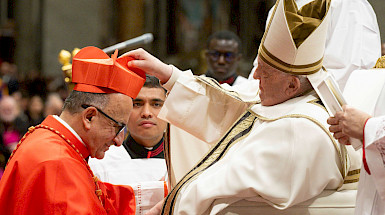 El Papa Francisco junto a monseñor Chomali