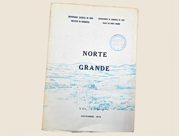 Portada de la Revista de Geografía Norte Grande número 2