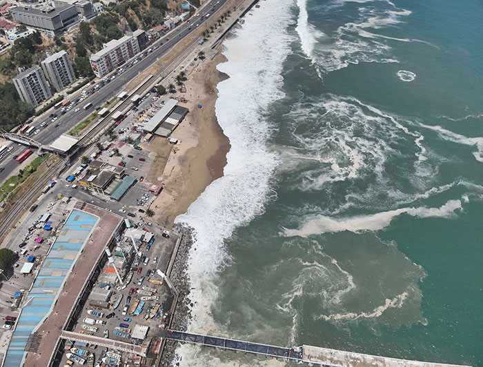 imagen correspondiente a la noticia: "Erosión costera incide en impactos de las marejadas"