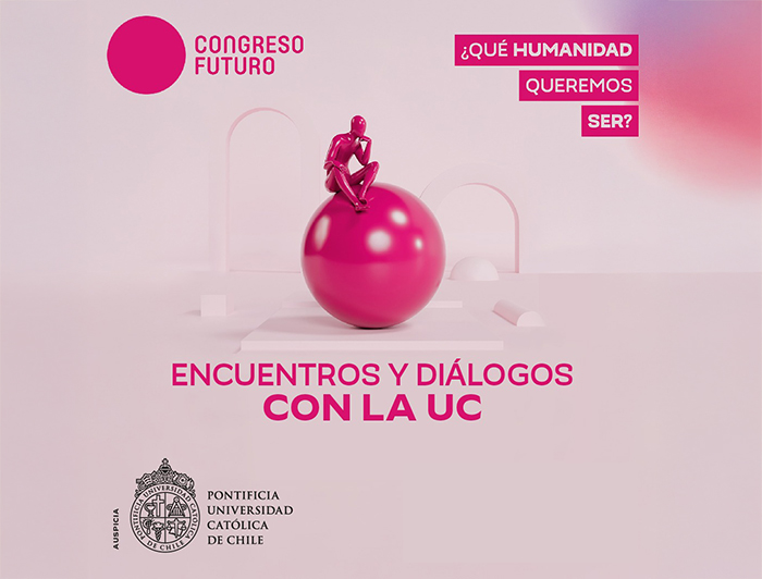 Afiche de actividades de expositores de Congreso Futuro en la UC.