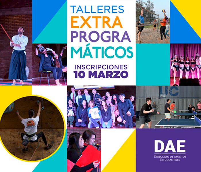 Afiche talleres extraprogramáticos DAE