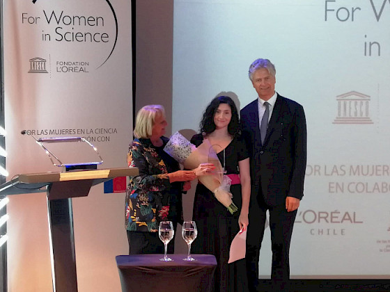María José Martínez premio LOréal Chile for Women in Science.