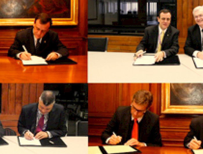imagen correspondiente a la noticia: "Rector firma cuatro convenios con universidades de excelencia en una semana"